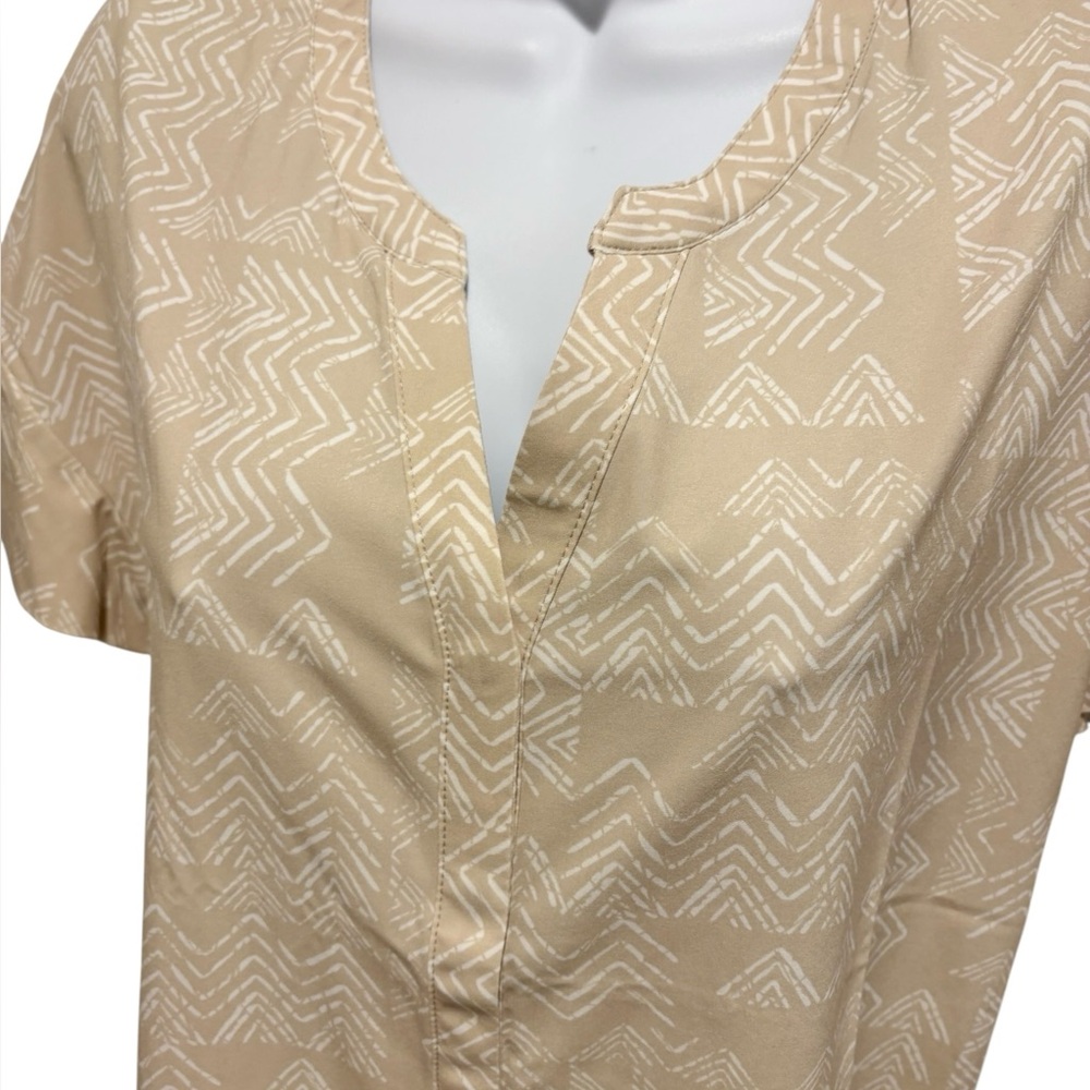 NWT ROYAL ROBBINS Spotless Evolution Short Sleeve Shirt Crème Acadia Sz Medium - Picture 3 of 12